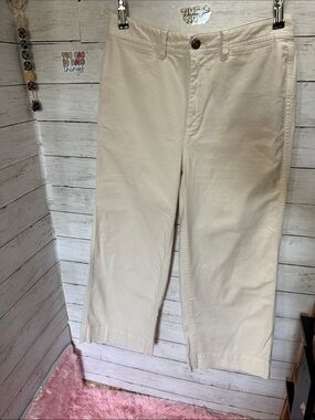 Gap Cream Cropped Pants